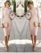 Rochie Midi Roz 17220